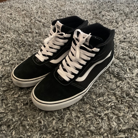 Black Old Skool High Top Vans - Picture 1 of 5